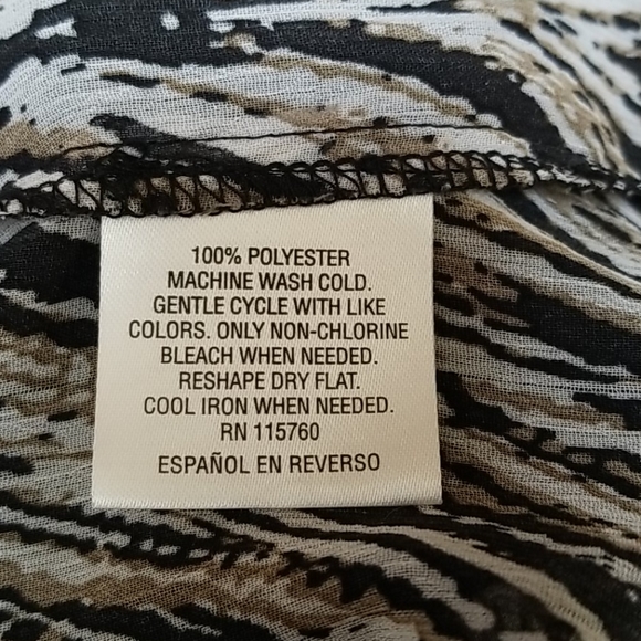 NWOT JM COLLECTION WOMAN TIE FRONT BLOUSE SZ 2X - Picture 8 of 8